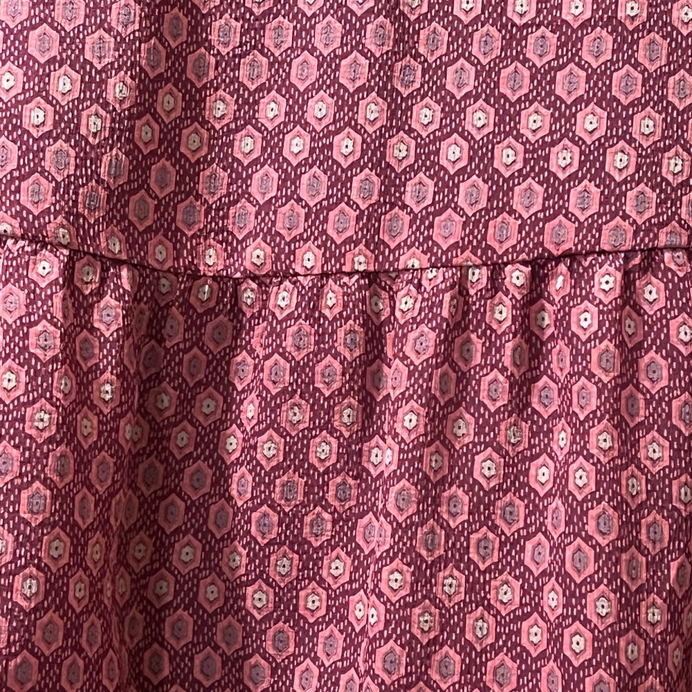 Free People Hexagon Print Knee length skirt - Picture 2 of 10